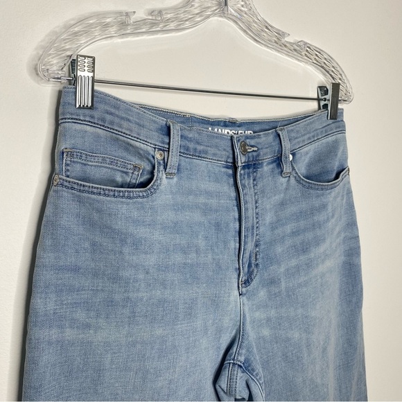 Lands' End Light Wash Wide Leg Jeans - Picture 4 of 11
